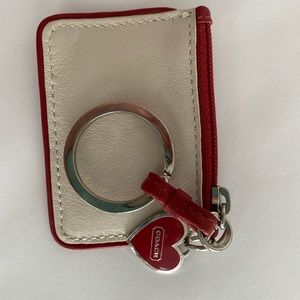 Coach mini wallet keychain.